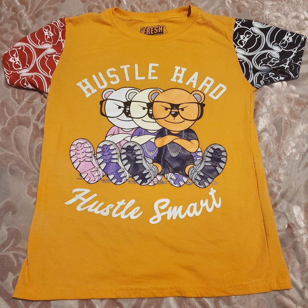 Boys Hustle Hard Graphic TeeL